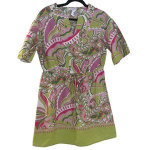 Women's Chloe + Renee Bright Spring Paisley Tassel Mini Dress‎ Size Small